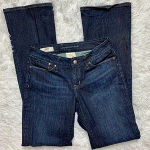 Banana Republic Urban Bootcut Dark Wash Jeans Sz 0
